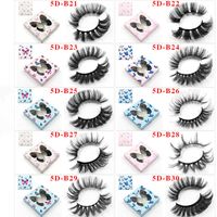 Butterfly Mixed 10 Pairs Three Dimensional 18mm Handmade False Eyelash sku image 3