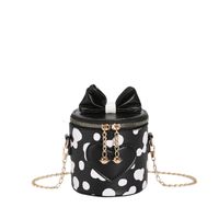 Women's Small Pu Leather Solid Color Streetwear Square Zipper Bucket Bag main image 4
