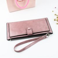 Women's All Seasons Pu Leather Solid Color Fashion Square Zipper Phone Wallet main image 2