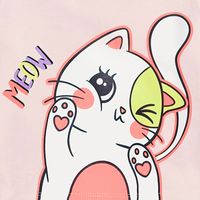 Cute Cat 100% Cotton Printing Baby Clothes main image 2