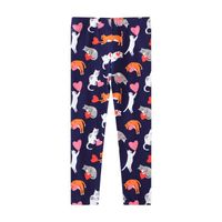 Cute Cat Cotton Printing Leggings Baby Clothes sku image 6