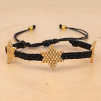 Miyuki Beads Hand-woven Gold Hexagonal Star Bracelet Nhgw157155 sku image 1