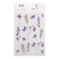 Flower Series Plant Material Hand Account Diy Special-shaped Decoration Pet Sticker main image 3