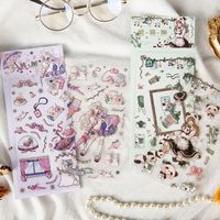 Tea Party Cute Anime Notebook Material Decoration Stickers 4 Types main image 5