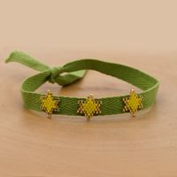 Bracelet En Étoile Tissé À La Main Avec Perles De Riz En Ruban De Style Ethnique Bohème sku image 7