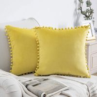 Fashion Solid Color Velvet Pillow Cases sku image 15