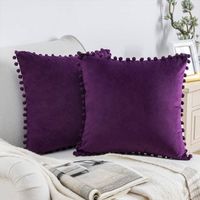Fashion Solid Color Velvet Pillow Cases sku image 17