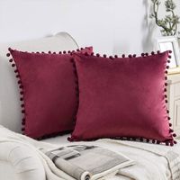 Fashion Solid Color Velvet Pillow Cases sku image 19