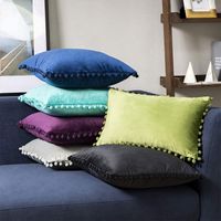Fashion Solid Color Velvet Pillow Cases main image 1