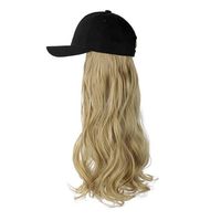 امرأة غير رسمي اللون البيج غير رسمي سلك درجة حرارة عالية مجعد الشعر الطويل شعر مستعار main image 4