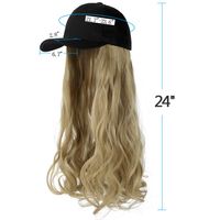 امرأة غير رسمي اللون البيج غير رسمي سلك درجة حرارة عالية مجعد الشعر الطويل شعر مستعار main image 7