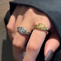 Lady Geometric Silver Plated Plating Rings main image 3