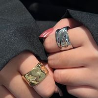 Lady Geometric Silver Plated Plating Open Ring main image 1