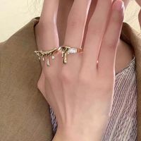 Simple Style Geometric Metal Metal Open Ring main image 2