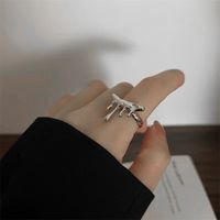 Simple Style Geometric Metal Metal Open Ring main image 4