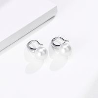 Simple Style Water Droplets Sterling Silver Earrings Plating 925 Silver Earrings 1 Pair main image 2