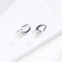 Simple Style Water Droplets Sterling Silver Earrings Plating 925 Silver Earrings 1 Pair main image 5