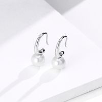 Simple Style Water Droplets Sterling Silver Earrings Plating 925 Silver Earrings 1 Pair main image 3
