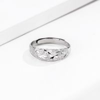 Simple Style Geometric Sterling Silver Open Ring Plating 925 Silver Rings sku image 3