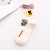 Women's Japanese Style Cartoon Cotton Jacquard Socks sku image 5
