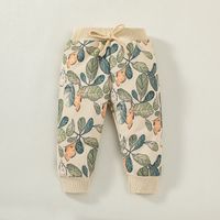 Fashion Leaves Polyester Printing Pants Sets Baby Clothes main image 5