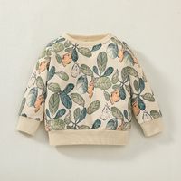 Fashion Leaves Polyester Printing Pants Sets Baby Clothes main image 4