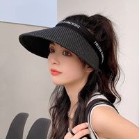 Women's Fashion Letter Curved Eaves Sun Hat main image 4