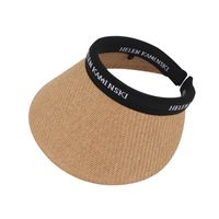 Women's Fashion Letter Curved Eaves Sun Hat main image 5