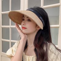 Women's Fashion Letter Curved Eaves Sun Hat main image 3