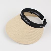 Women's Fashion Letter Curved Eaves Sun Hat sku image 2