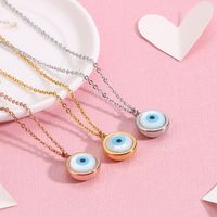 Fashion Devil's Eye Titanium Steel Inlay Opal Bracelets Earrings Necklace main image 1