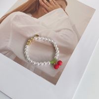Vacation Fruit Imitation Pearl Resin Beaded Bracelets sku image 1