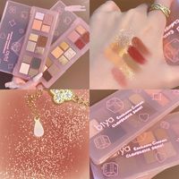 Fashion Plate Shimmer Glittering Color 12 Colors Eye Shadow main image 2