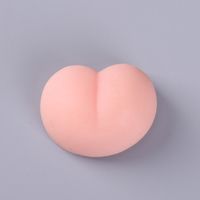 Super Cute Solid Color Ass Decompression Soft Rubber Toy sku image 1