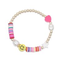 Personalized Japanese And Korean Style Hand-woven Yellow Smiley Face Small Bracelet Women's Cross-border New Arrival Ins Pearl Bracelet Wholesale sku image 10