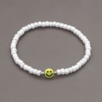 Personalized Japanese And Korean Style Hand-woven Yellow Smiley Face Small Bracelet Women's Cross-border New Arrival Ins Pearl Bracelet Wholesale sku image 2