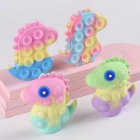 New Creative Dinosaur Squeeze Ball  Silica Gel Suction Disk Toy main image 1