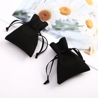 Simple Style Solid Color Synthetic Fibre Drawstring Jewelry Packaging Bags sku image 7