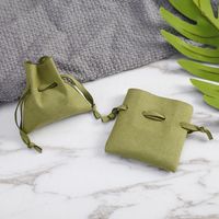 Simple Style Solid Color Synthetic Fibre Drawstring Jewelry Packaging Bags main image 5