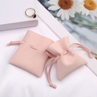 Simple Style Solid Color Synthetic Fibre Drawstring Jewelry Packaging Bags sku image 3