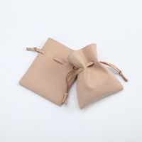 Simple Style Solid Color Synthetic Fibre Drawstring Jewelry Packaging Bags sku image 13