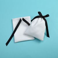 Simple Style Solid Color Cotton Drawstring Jewelry Packaging Bags main image 4
