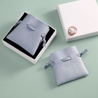 Style Simple Couleur Unie Fibre Synthétique Cordon Sacs D'emballage Bijoux main image 1
