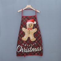 Christmas Santa Claus Snowman Polyester Indoor Aprons Costume Props main image 5