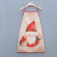 Christmas Santa Claus Snowman Polyester Indoor Aprons Costume Props main image 4