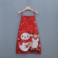 Christmas Santa Claus Snowman Polyester Indoor Aprons Costume Props sku image 1