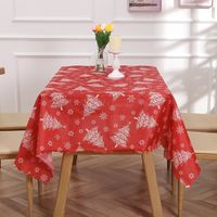 Christmas Christmas Tree Polyester Indoor Tablecloth sku image 1