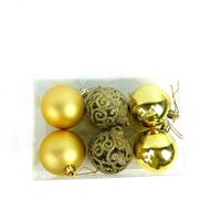 Christmas Solid Color Plastic Party Decorative Props 6 Pieces sku image 2