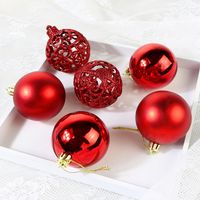 Christmas Solid Color Plastic Party Decorative Props 6 Pieces main image 6