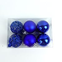 Christmas Solid Color Plastic Party Decorative Props 6 Pieces sku image 8